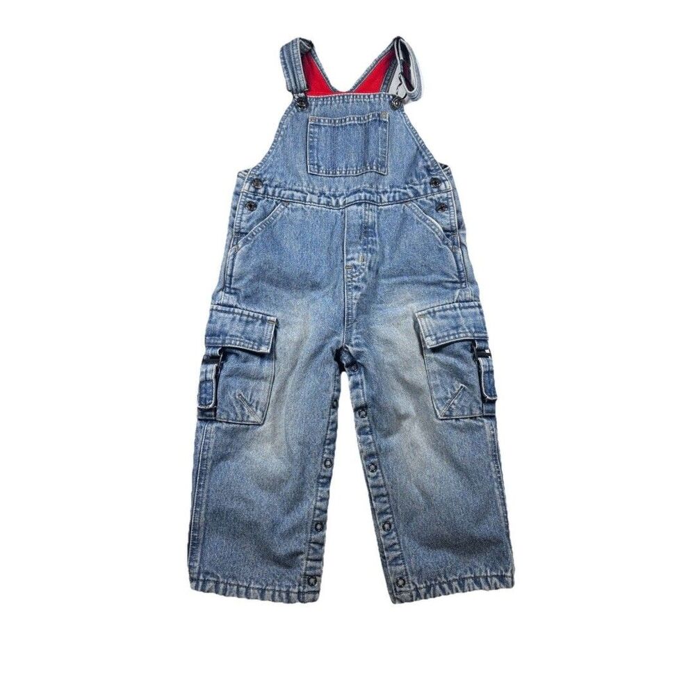 The Children’s Place denim cargo overall Size 24 Months